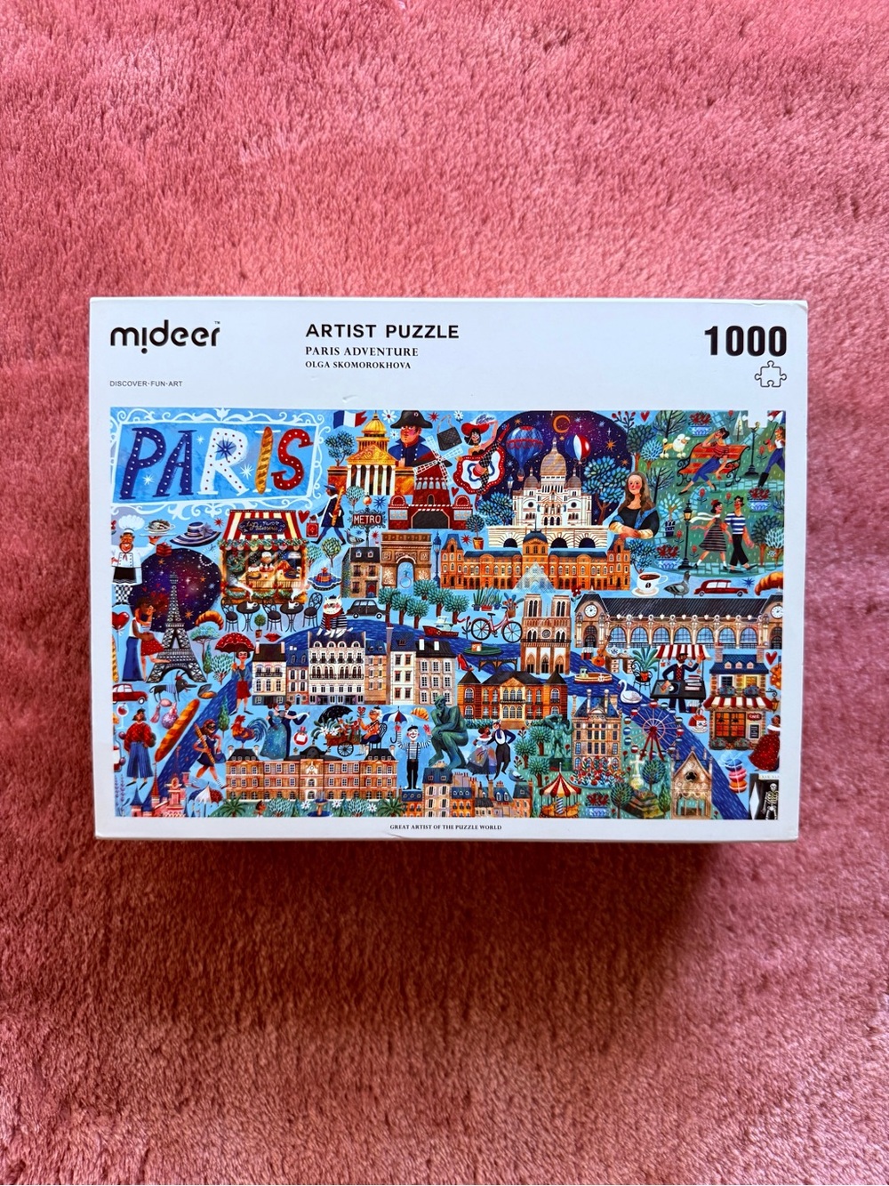 Mideer Artist Puzzle Paris Adventure by Olga Skomorokhova 1000 piece